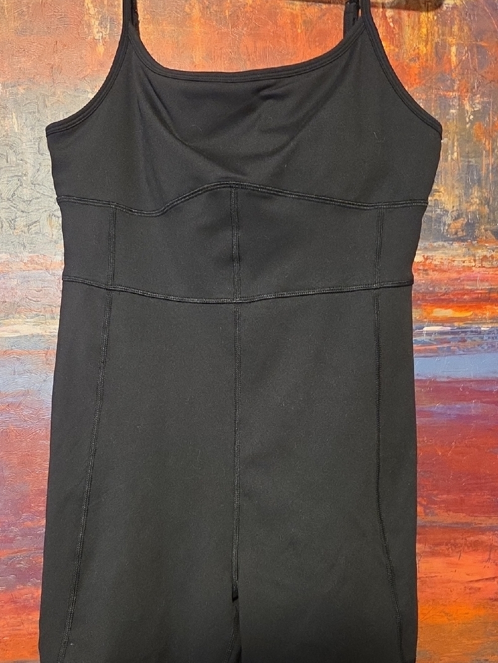 SO Black Sleeveless Unitard
